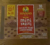 Mängden socker i Mini chocolate yogurt covered raisins