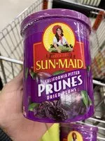 Mängden socker i Sun-maid, california pitted prunes