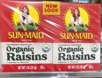 Mängden socker i Organic Raisins