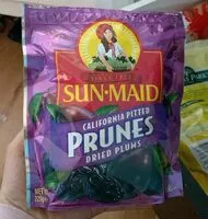 Mängden socker i California pitted prunes dried plums