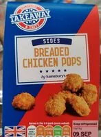 Mängden socker i Breaded chicken pops