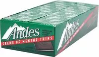 Mängden socker i Andes creme de menthe thin mints