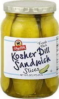 Mängden socker i Kosher Dill Sandwich Slices