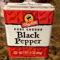 Mängden socker i Pure ground black pepper