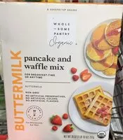 Mängden socker i Pancake and waffle mix