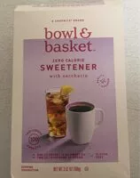 Mängden socker i zero calorie sweetener with saccharin