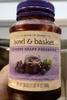 Mängden socker i Concord grape preserves
