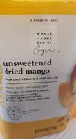 Mängden socker i Unsweetened dried mango
