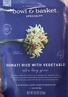 Mängden socker i Basmiti Rice with vegetables