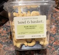 Mängden socker i Raw whole cashews