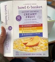 Mängden socker i Instant oatmeal creamy fruit