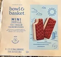 Mängden socker i Mini Vanilla Ice Cream Sandwiches