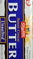 Mängden socker i Unsalted Sweet Cream Butter