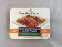 Mängden socker i Shoprite, kitchen, classic italian style spaghetti with turkey meatballs