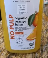 Mängden socker i Organic orange juice