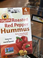 Mängden socker i Shoprite roasted red pepper hummus snack packs