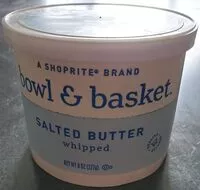 Mängden socker i Bowl and basket salted butter