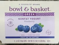 Mängden socker i Greek non-fat yogurt blueberry