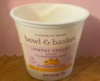 Mängden socker i Bowl and basket lowfat yogurt peach