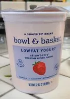 Mängden socker i Bowl and basket Low-fat yogurt