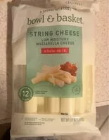 Mängden socker i Whole Milk, Low Moisture String Cheese