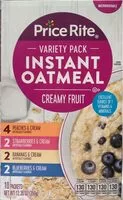 Mängden socker i Variety pack instant oatmeal