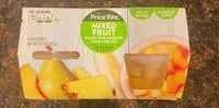 Mängden socker i Mixed fruit
