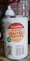 Mängden socker i Halved peaches