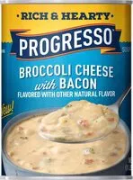 Mängden socker i Rich & hearty broccoli cheese with bacon soup