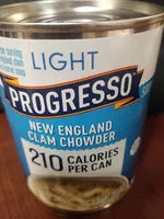 Mängden socker i Progresso Light New England Clam Chowder
