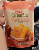 Mängden socker i Organics peach slices