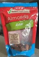 Mängden socker i Raw Almonds