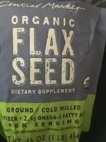 Mängden socker i Organic flax seed