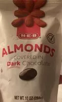 Almond covered in dark chocolate