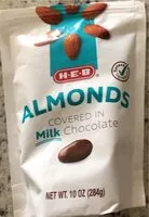 Mängden socker i Almonds covered in milk chocolate