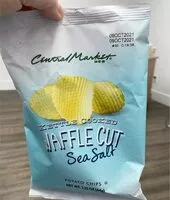 Mängden socker i Kettle cooked, Waffle cut sea salt potato chips