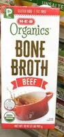 Mängden socker i Organics bone broth