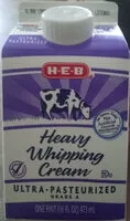 Mängden socker i Heavy whipping cream