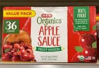 Mängden socker i Apple Sauce fruit pouch