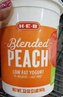 Mängden socker i HEB Blended Peach Low Fat Yogurt