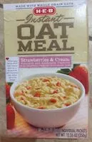 Mängden socker i Instant oatmeal strawberry and cream