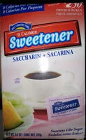Mängden socker i Sweetener
