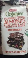 Mängden socker i goji berry quinoa almonds dark chocolate