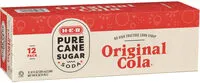 Mängden socker i h-e-b pure can sugar original cola