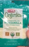 Mängden socker i Organics mozzarella cheese
