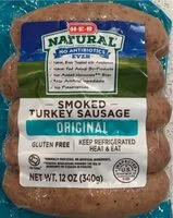 Mängden socker i Smoked Turkey Sausage