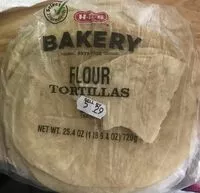 Mängden socker i Flour Tortilla