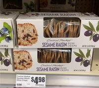 Mängden socker i Central market cinnamon raisin olive Chris