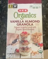 Mängden socker i Organics Vanilla Almond Granola
