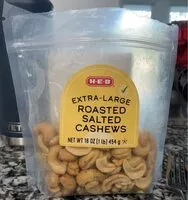 Mängden socker i Extra-Large Roasted Salted Cashews
